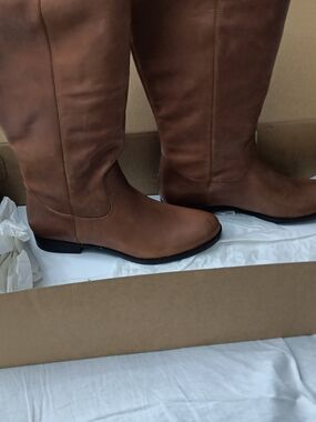 Classic Tall Riding Boots - Brown